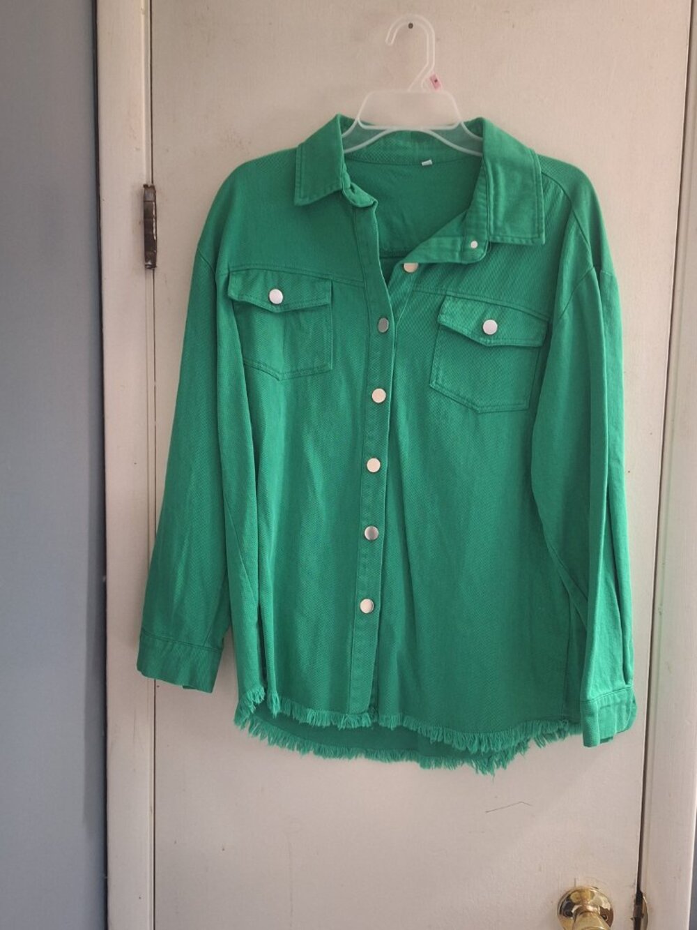 green shirt long sleeve shirt